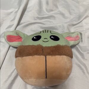 Squishmallows Green and Tan Plush Toy baby yoda